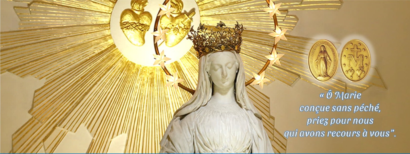 Marie couronnée chapelle ND de la Médaille Miraculeuse Paris