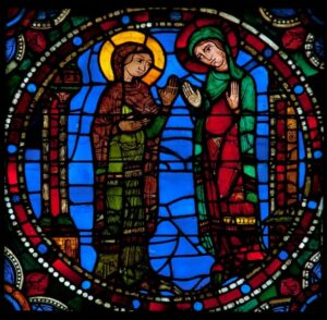 Visitation vitrail cathédrale de Chartres Visitation vitrail cathédrale de Chartres