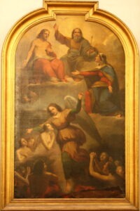 église Saint-Lazare de Marseille. Tableau représentant la délivrance des âmes du purgatoire par Gagliar